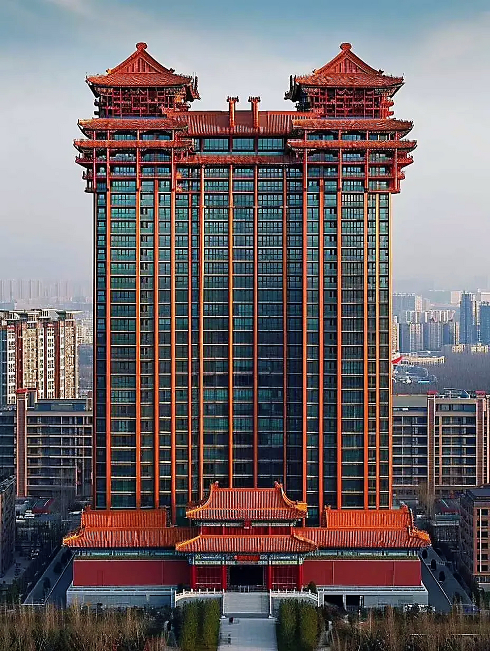 这样的中式大楼很漂亮,为什么现实中却几乎没有这种建筑呢?