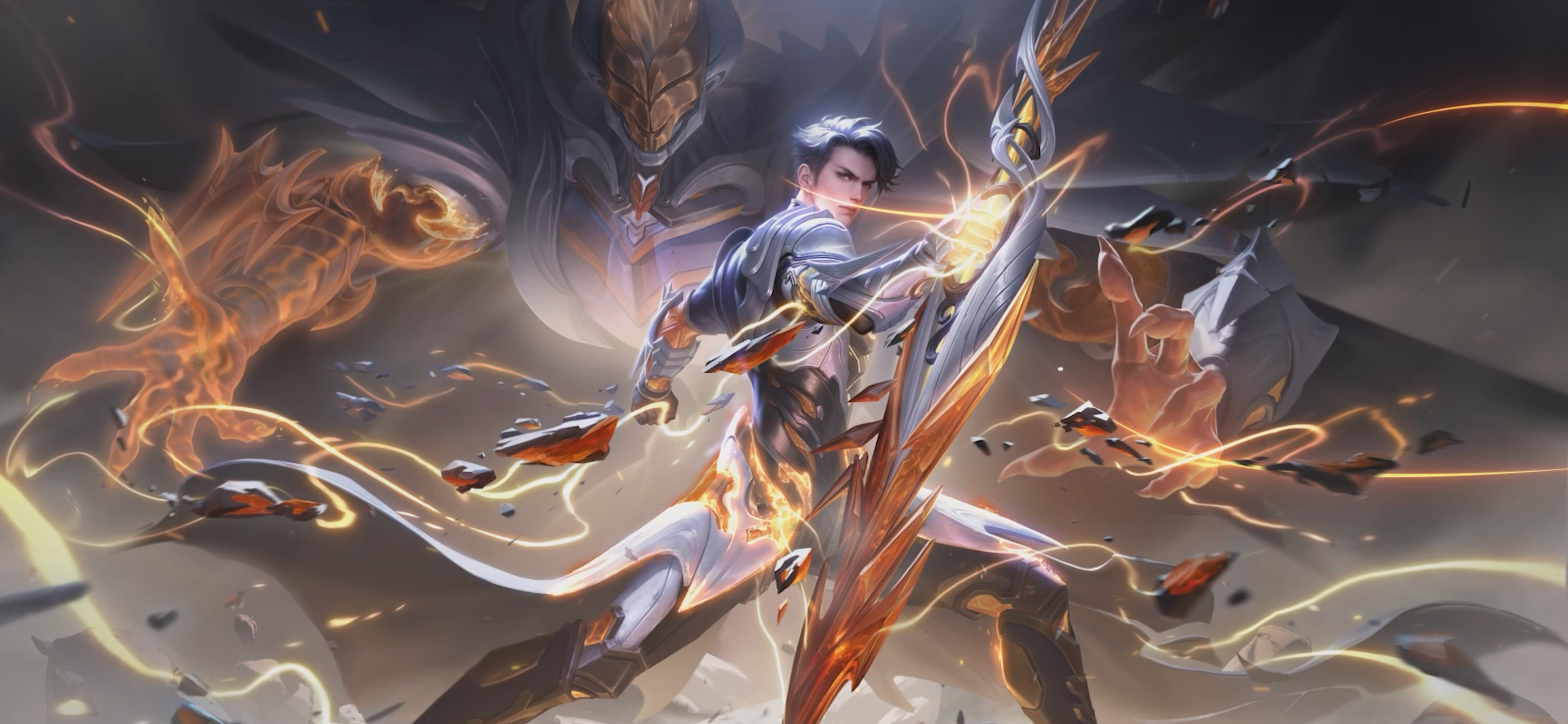 本周正式服将推出铠,伽罗和马超的琥珀纪元系列,其中凯哥的新皮已经