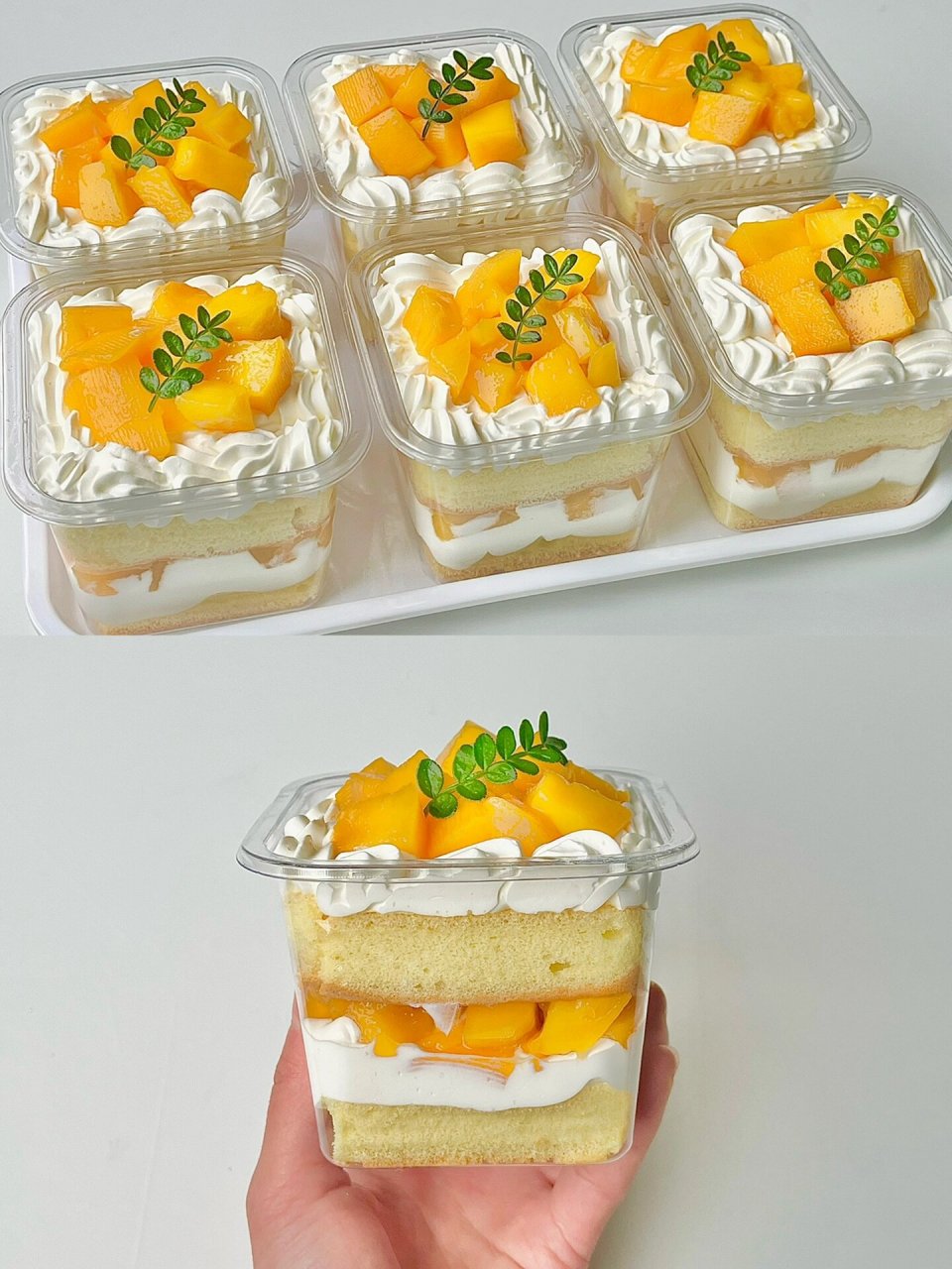 今天给大家分享一款不用抹面也能做的水果小蛋糕,芒果盒子蛋糕,蛋忖