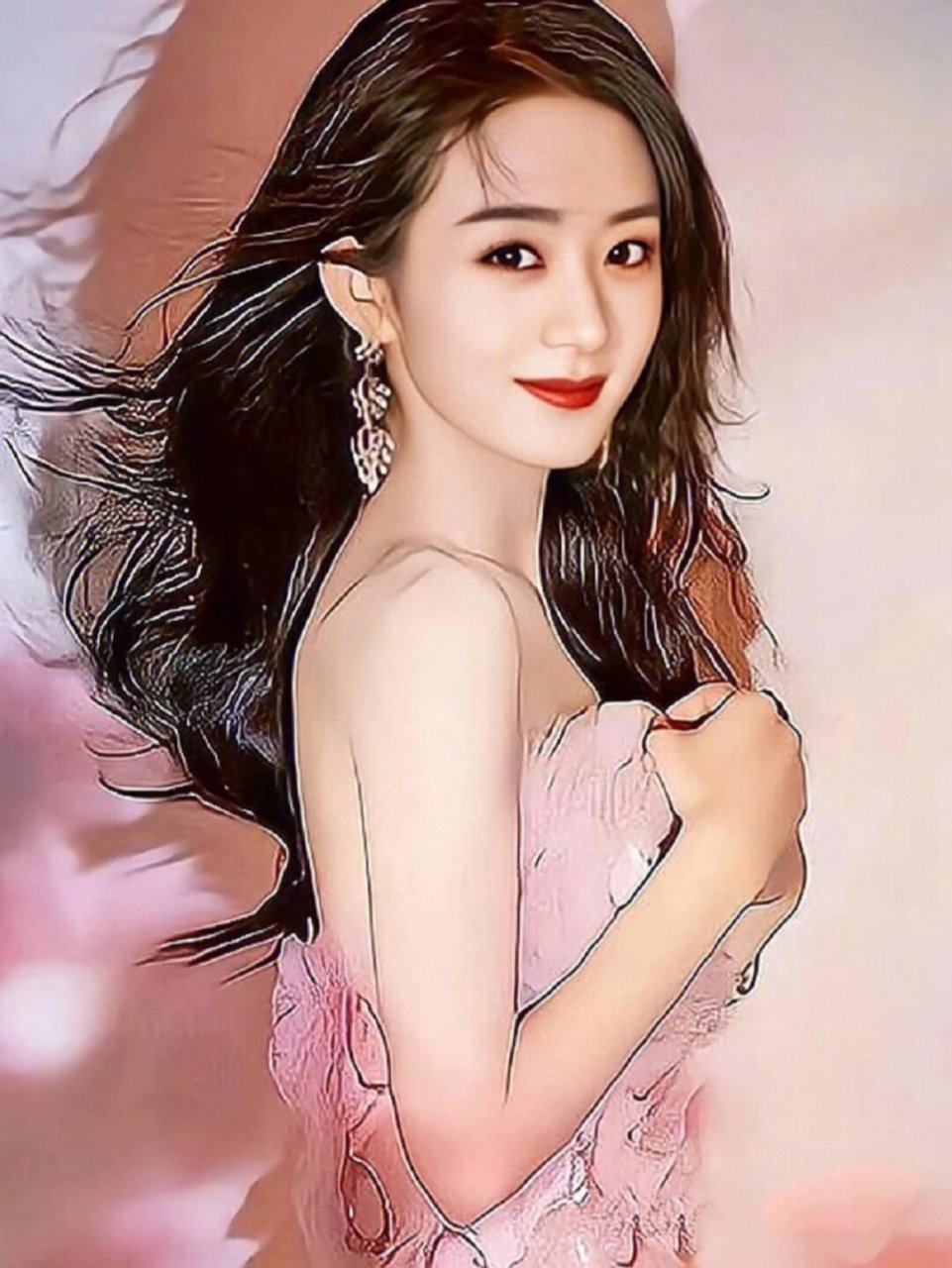 赵丽颖,中国著名女演员,拥有甜美的笑容和清新自然的