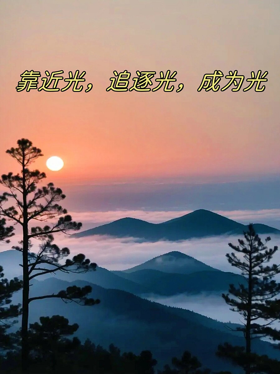 靠近光,追逐光,成为光