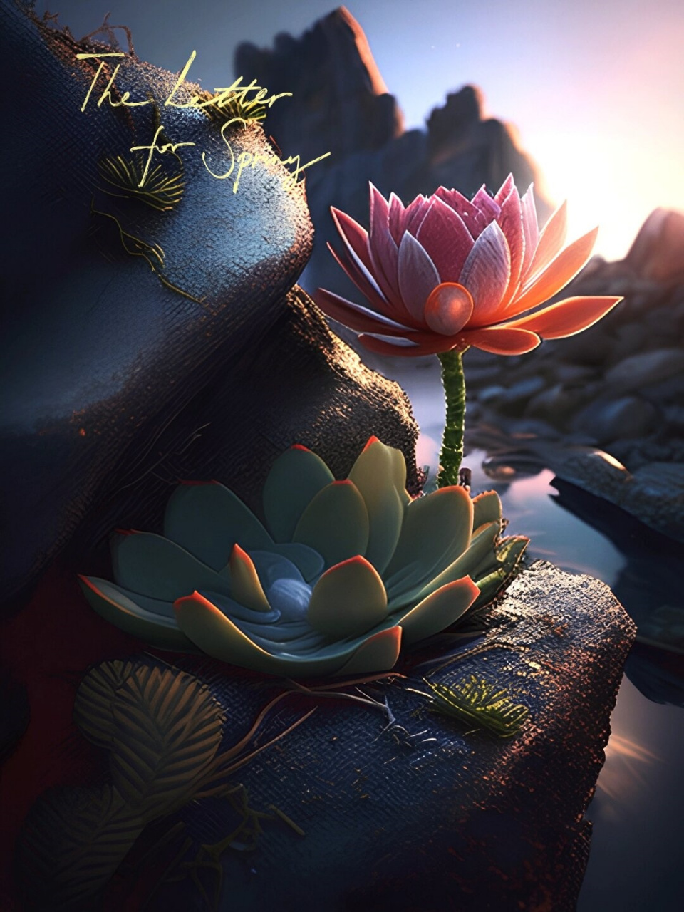 高清意境莲花图  莲花,是水中的仙子,是自然的诗人.