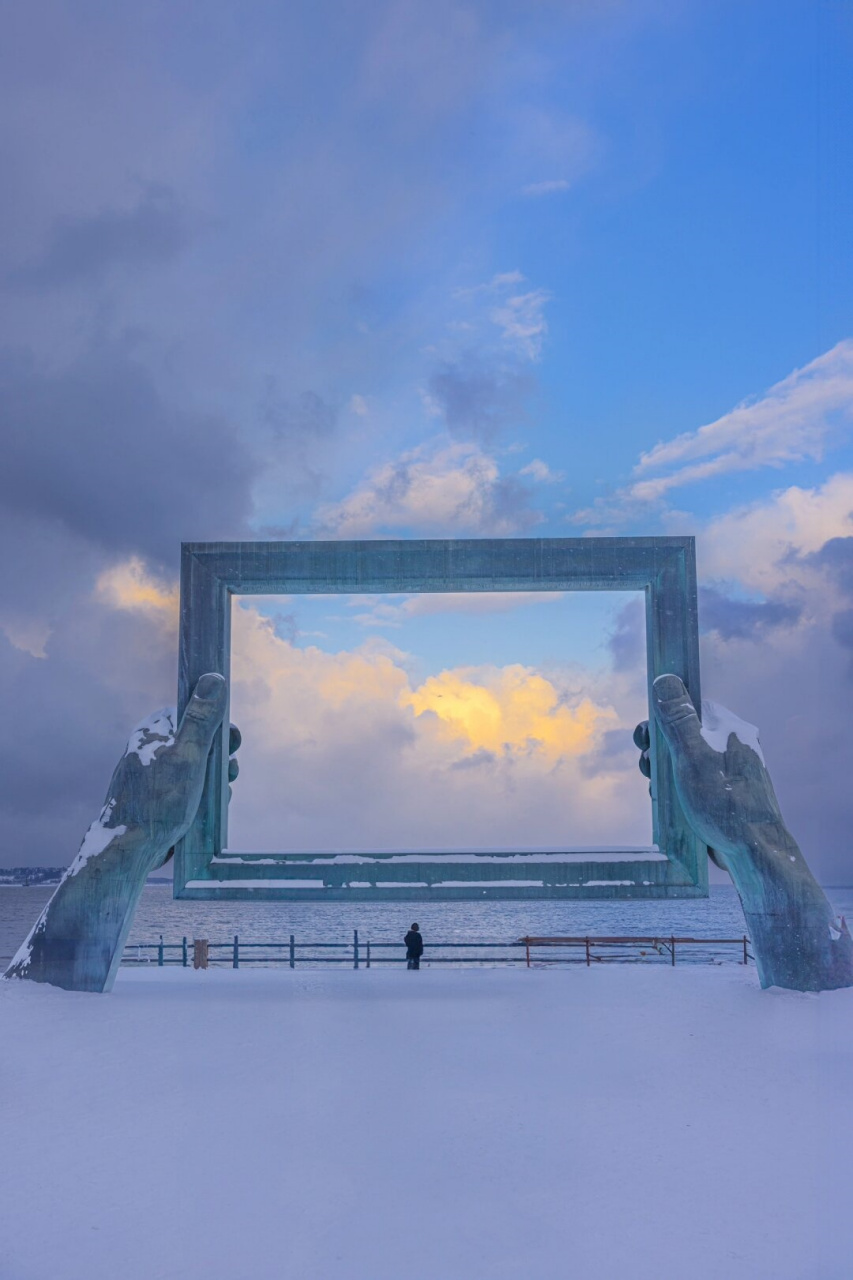 威海大雪图片