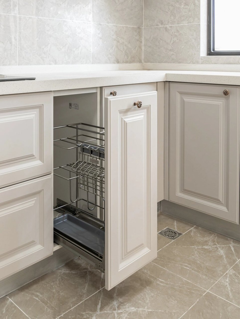 实拍奶油白橱柜这样装颜值开挂  奶油色系的家居装饰风格,正如其名