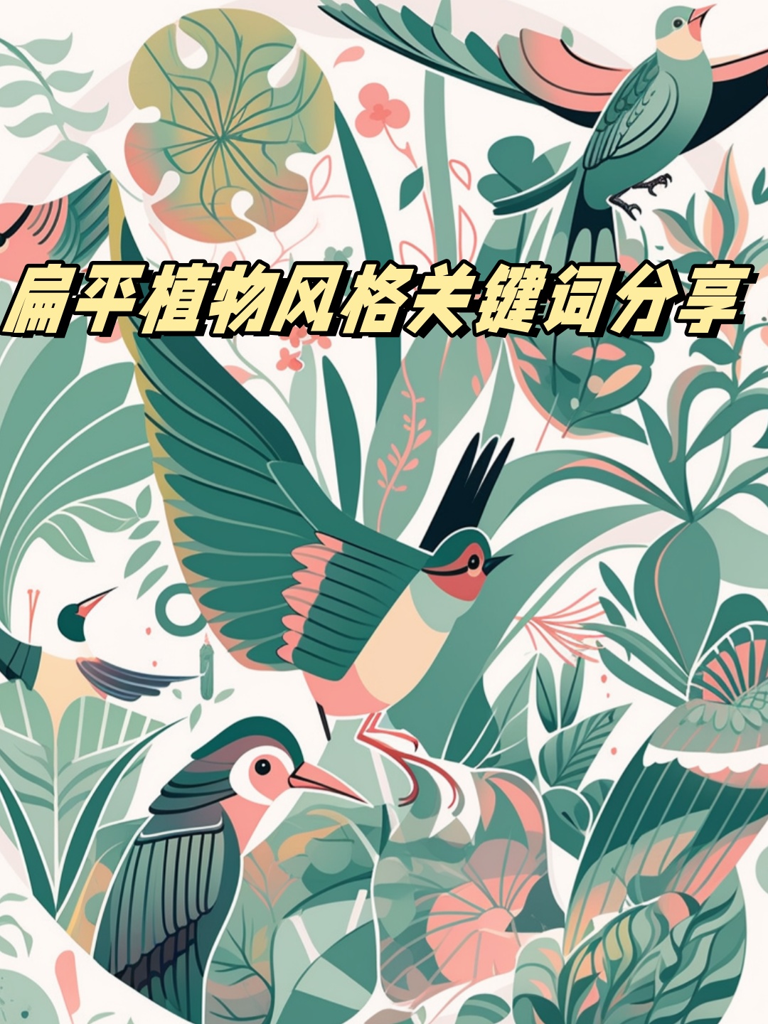 扁平植物风格关键词分享	