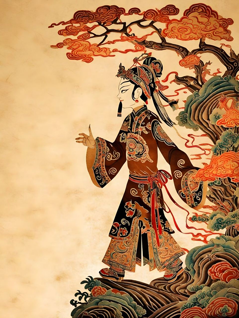 奇域ai|中国传统皮影戏海报