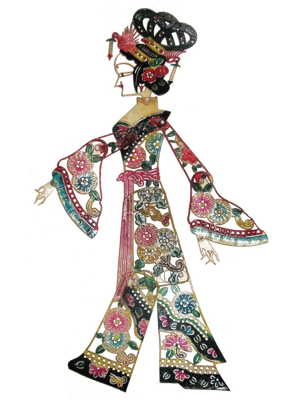 中国古典古代民间传统文化艺术皮影戏图案