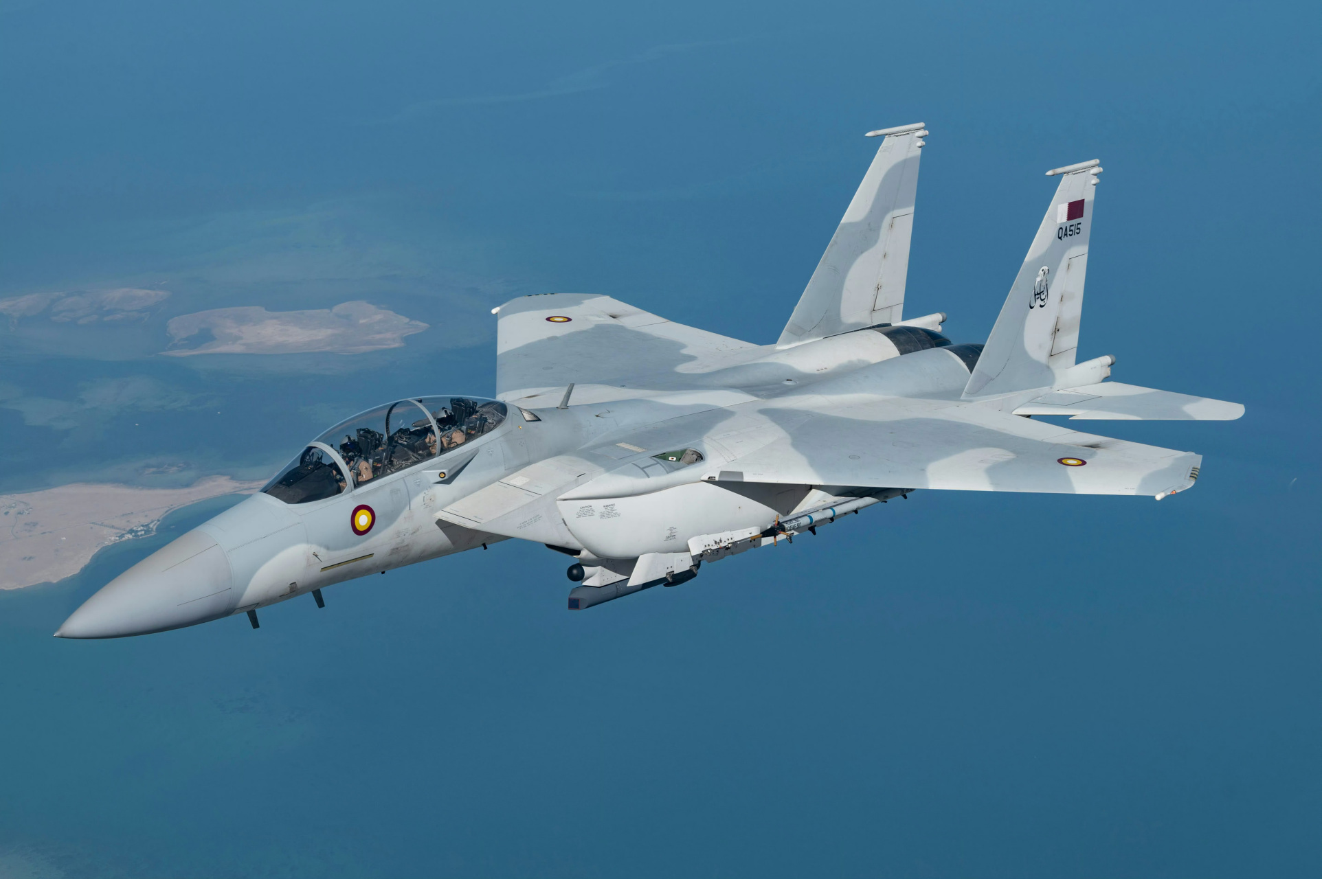 美国空军f-15e战斗机,卡塔尔空军f-15qa战斗机,f-15qa战斗机是美国