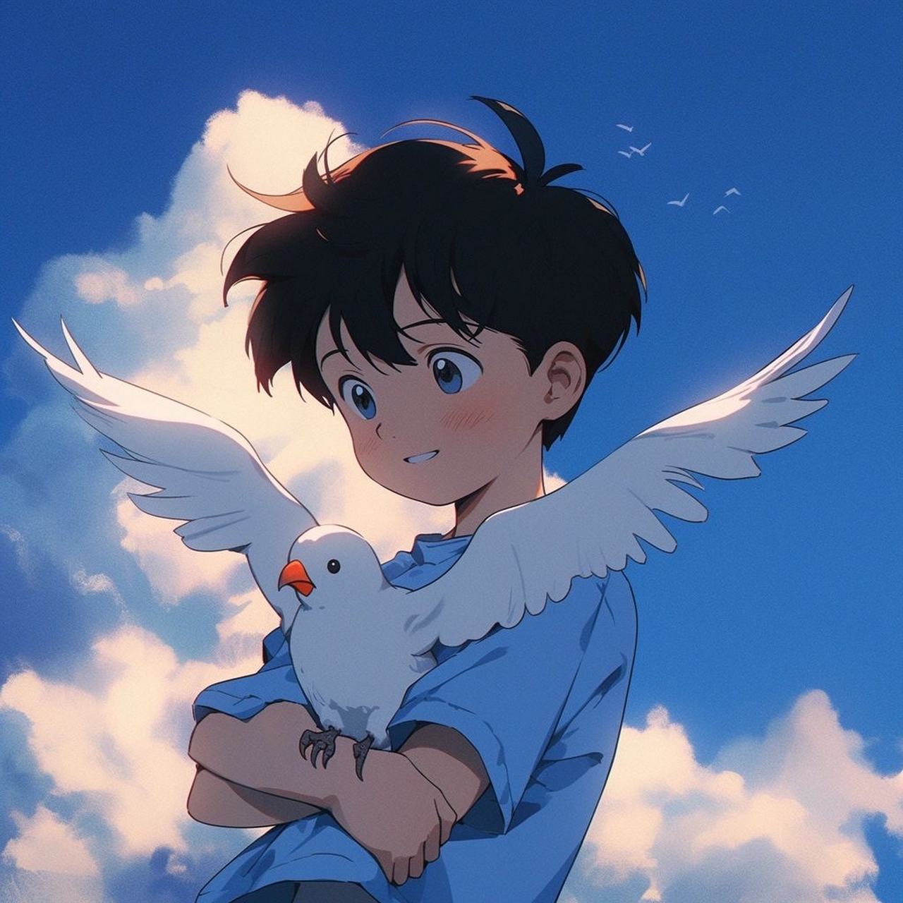 白鸽少年头像 白鸽少年头像,唤醒你心中的自由灵魂,快来选一选!