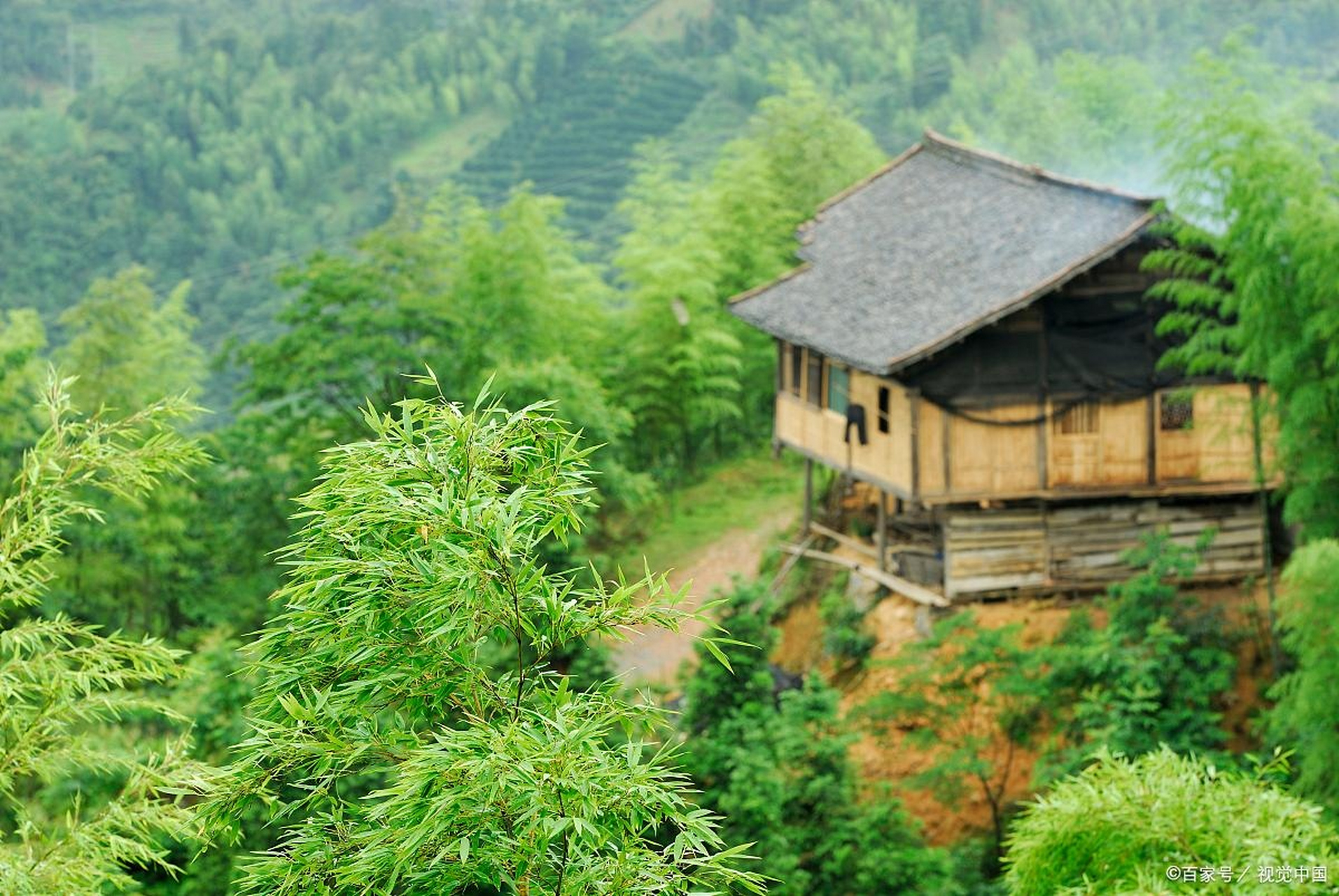 山村美景幽静图片