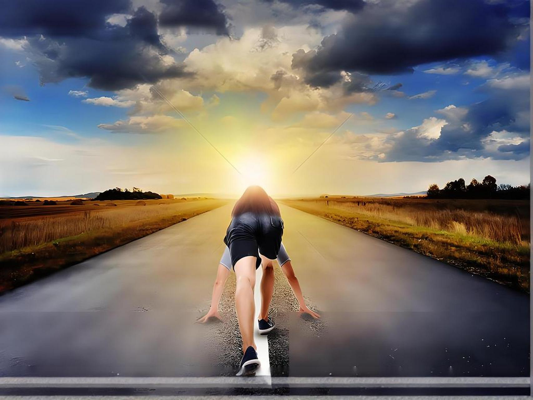 在人生赛道上,奔跑是创造精彩瞬间的密码.