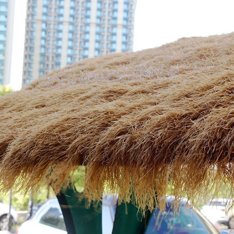 塑料仿真茅草怎么盖