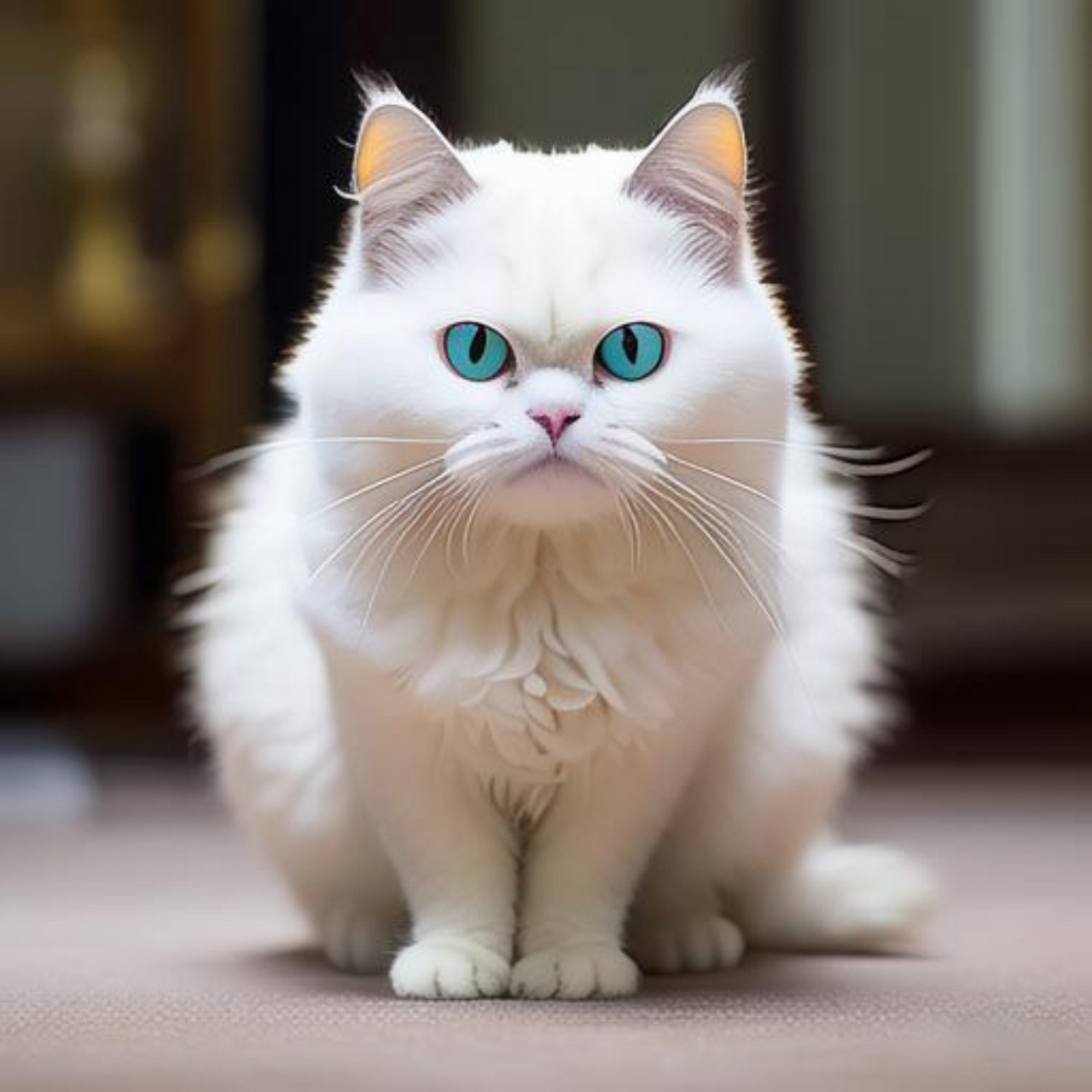 动物头像,波斯猫 波斯猫睁开它那宝石一般的眼睛,猫眼宝石就是这么来