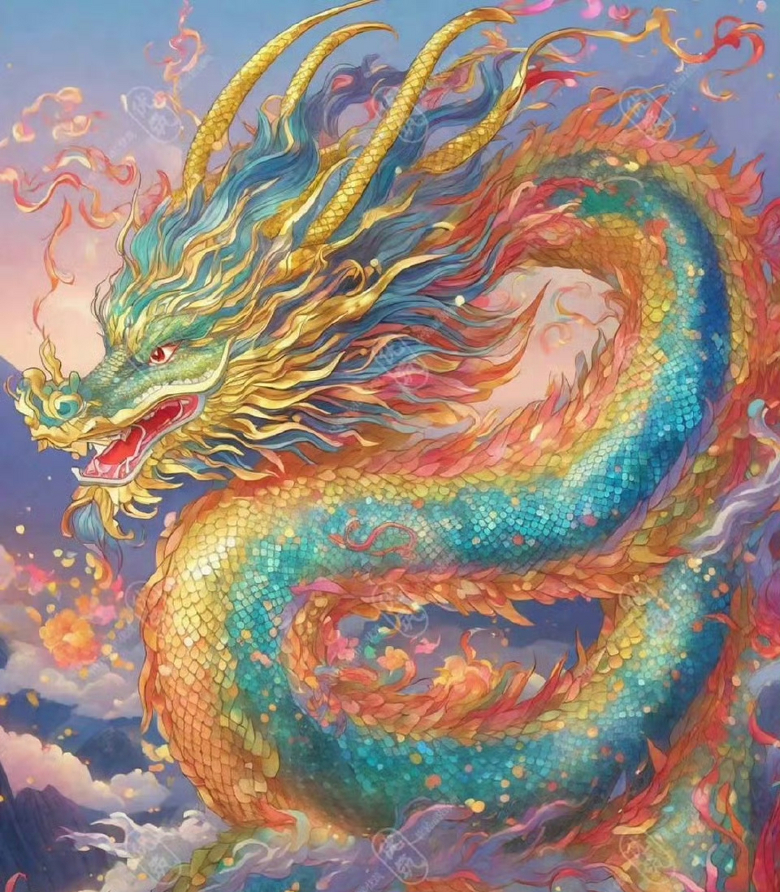 望子成龙迎新年# 龙行天下 威震八方·中国神龙背景图