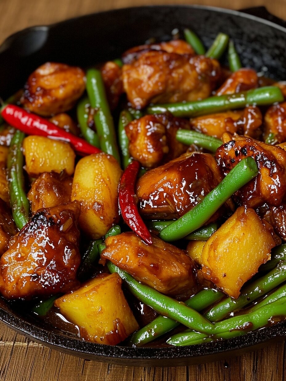 超级下饭的家常菜,赶紧为家人安排起来吧 	 食材:排骨,土豆,豆角,干