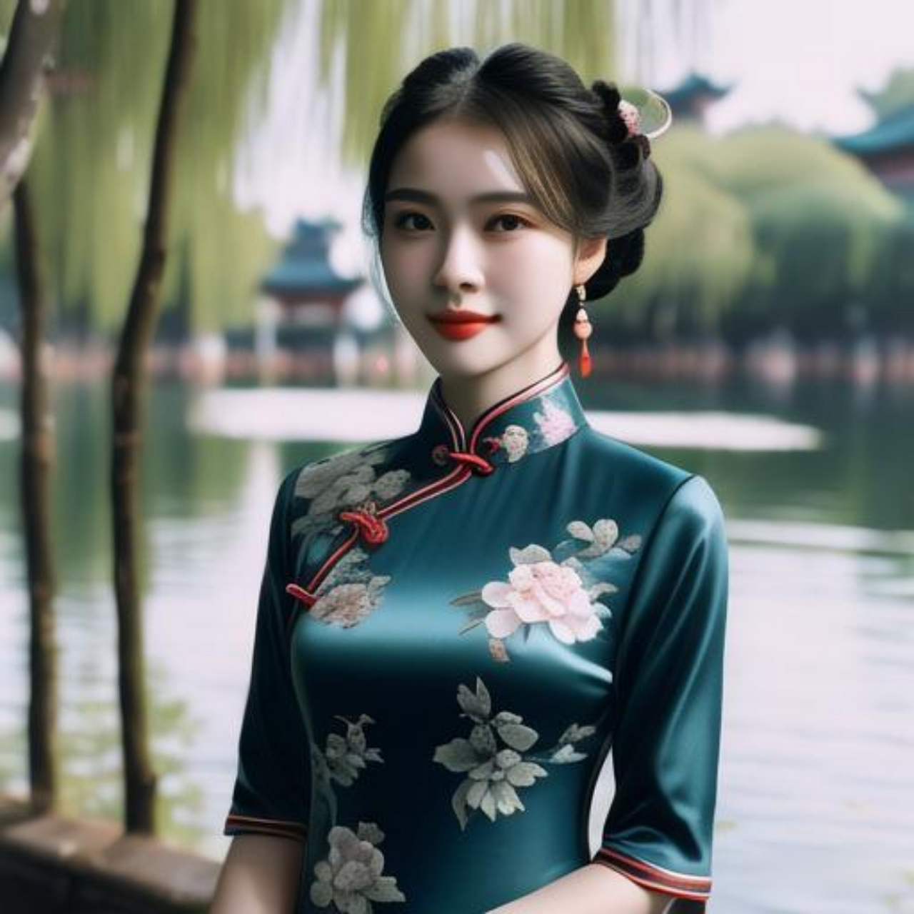 大明湖畔 有一组大明湖畔的旗袍美女送给大家,这组头像的旗袍也是改变