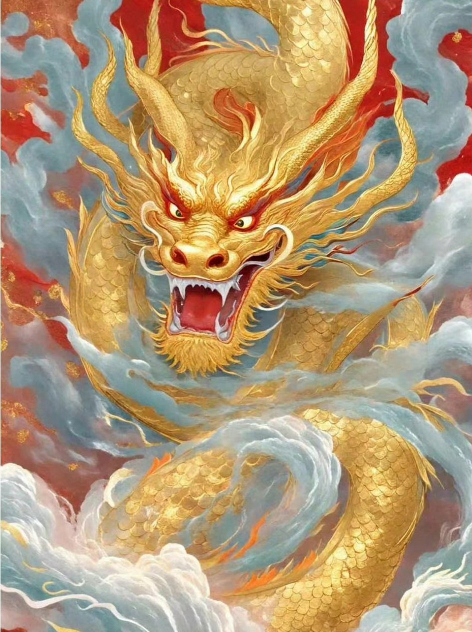 望子成龙迎新年# 龙行天下 威震八方·中国神龙背景图