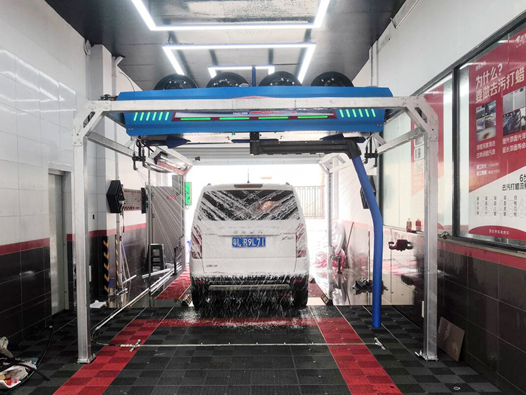 用户案例,镭鹰s90旗舰型洗车机在广东省广州市京东养车交付使用