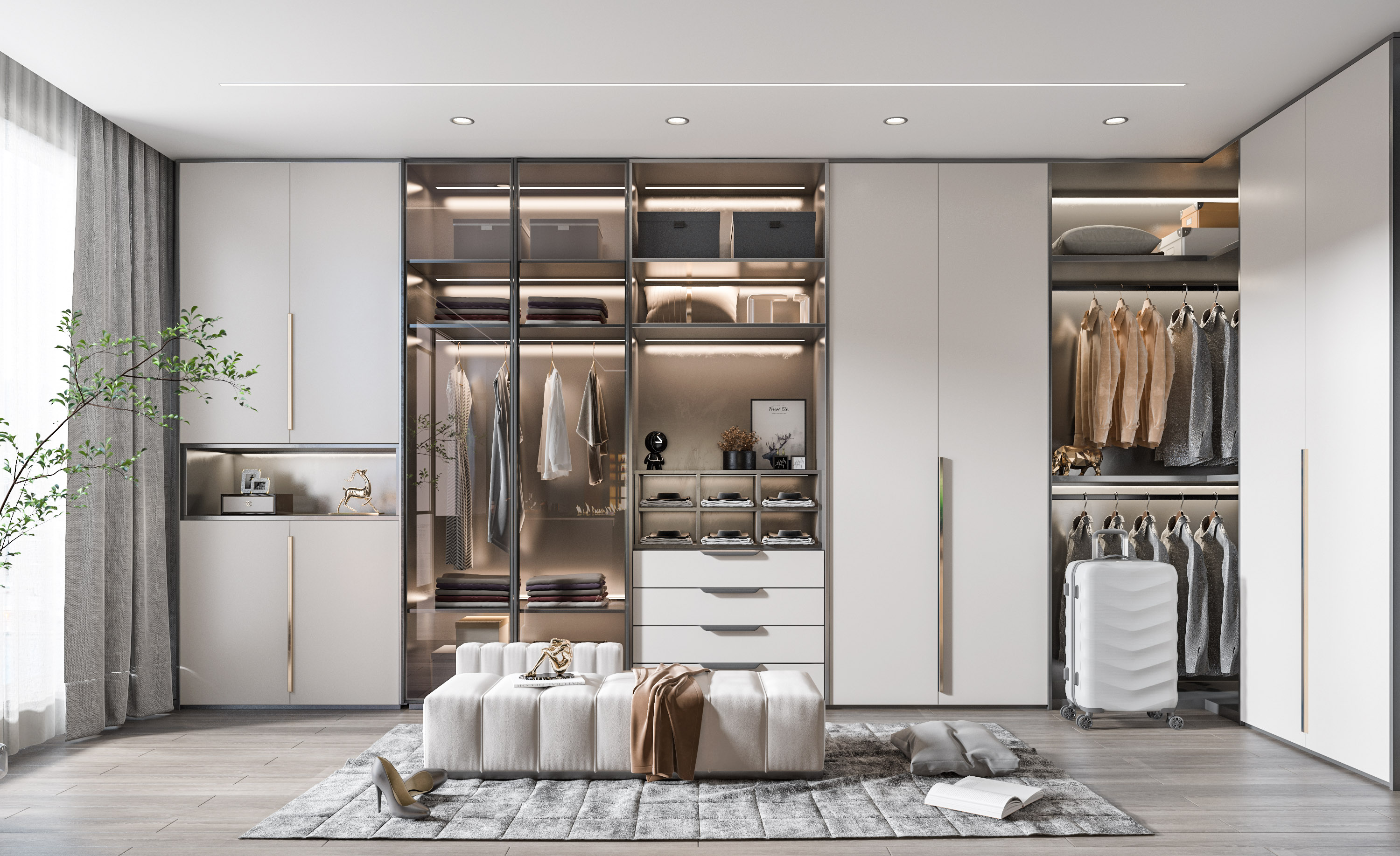 盘点2024年全屋定制受欢迎的实木衣柜定制风格,总有你喜欢的