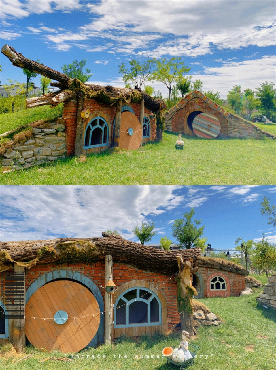 天津有一些类似于霍比特小屋的旅游景点或建筑,这些景点或建筑磕苘