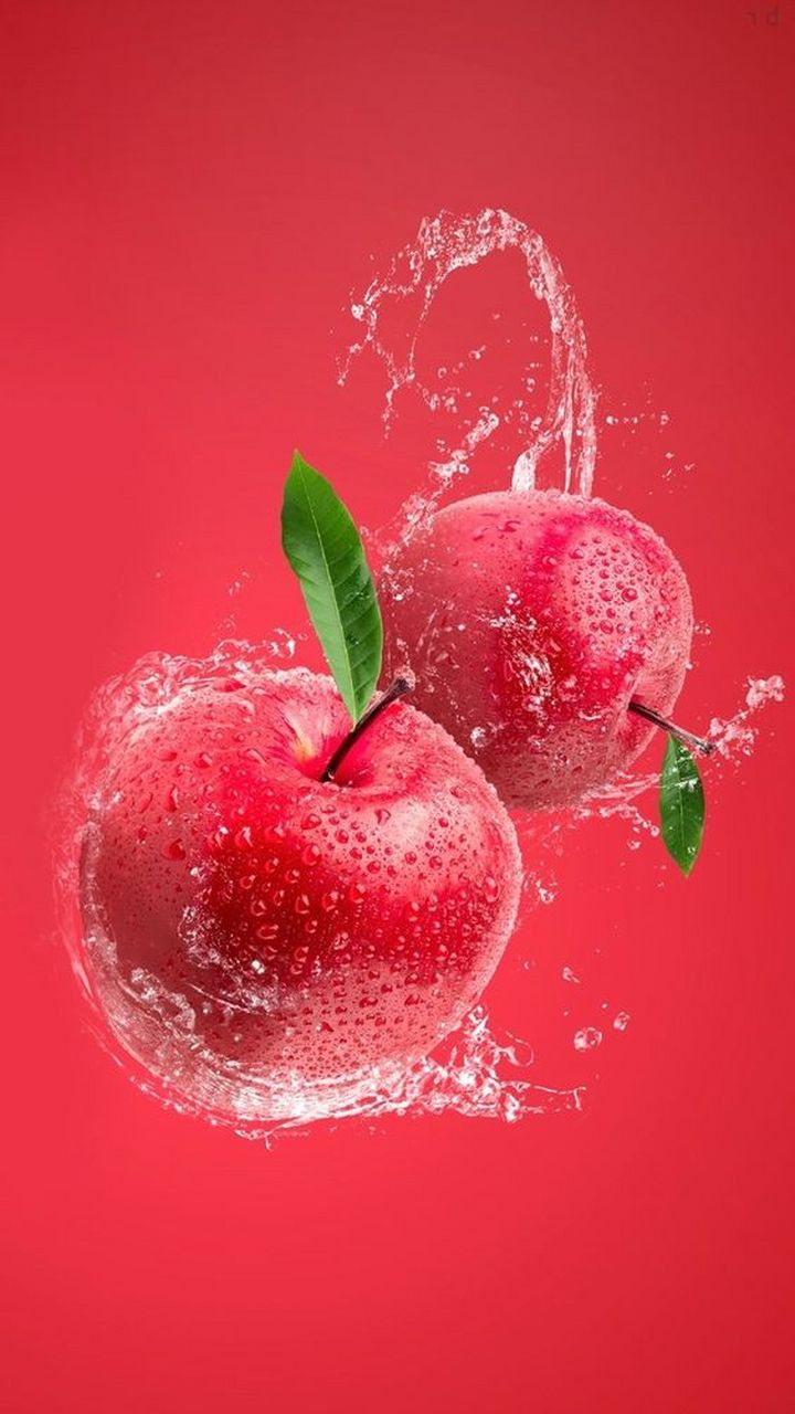水果壁纸,新年的苹果红红火火