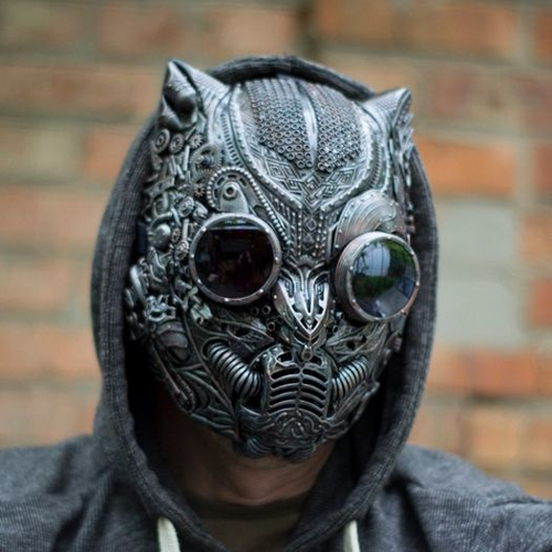 面具分享废土朋克  当锈蚀的齿轮咬合着创意的链条,当荒芜的废墟孕育