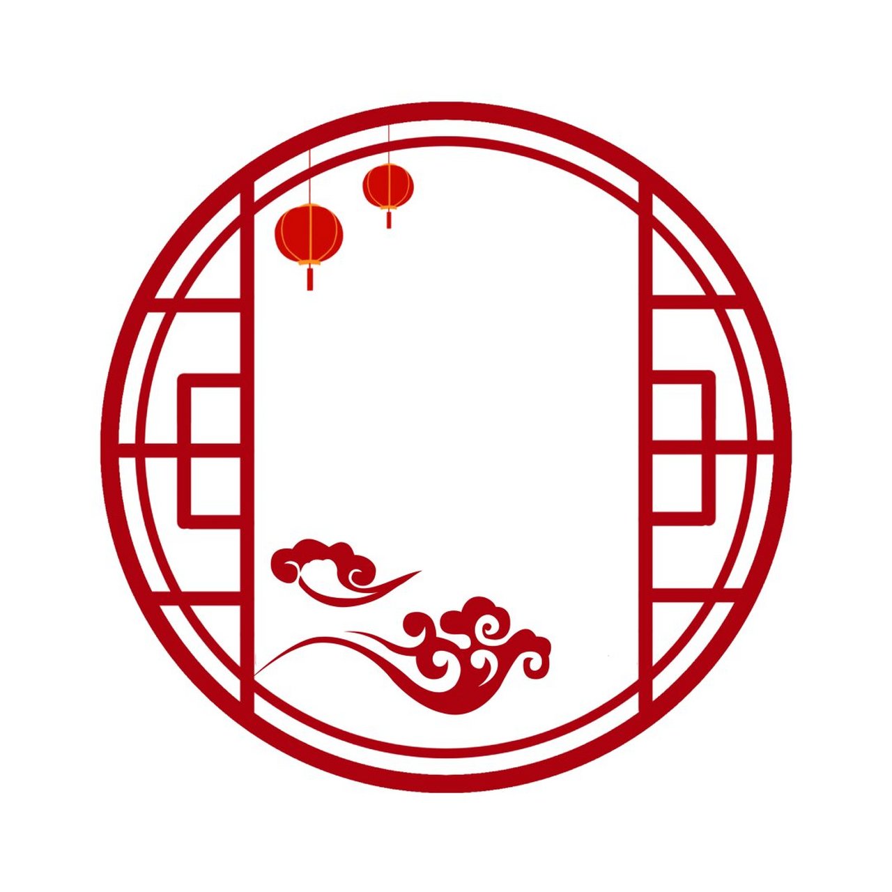 古风圆形边框素材  喜欢古风的你们,一定不能错过这些复古简约的古典