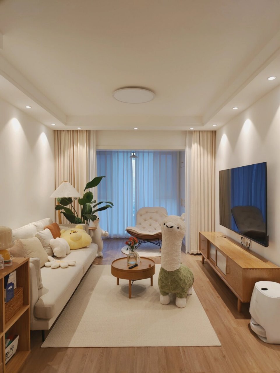 5w装好了原木风小家 2200r的月供不会有太大压力 装修完全按照自己的