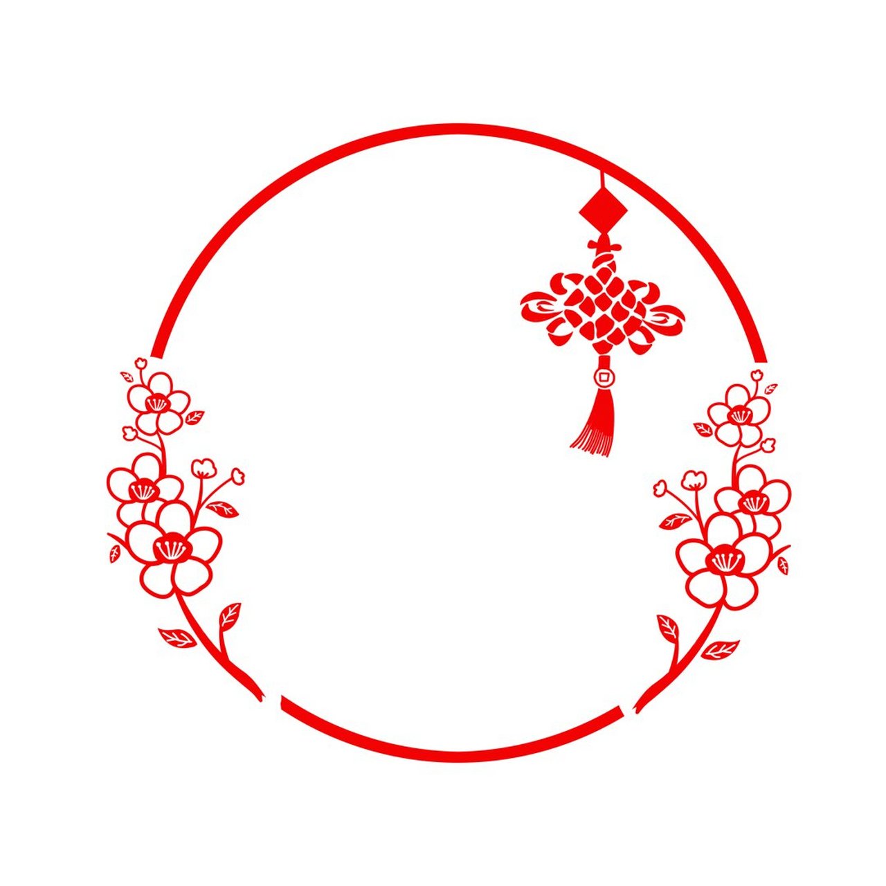 古风圆形边框素材  喜欢古风的你们,一定不能错过这些复古简约的古典