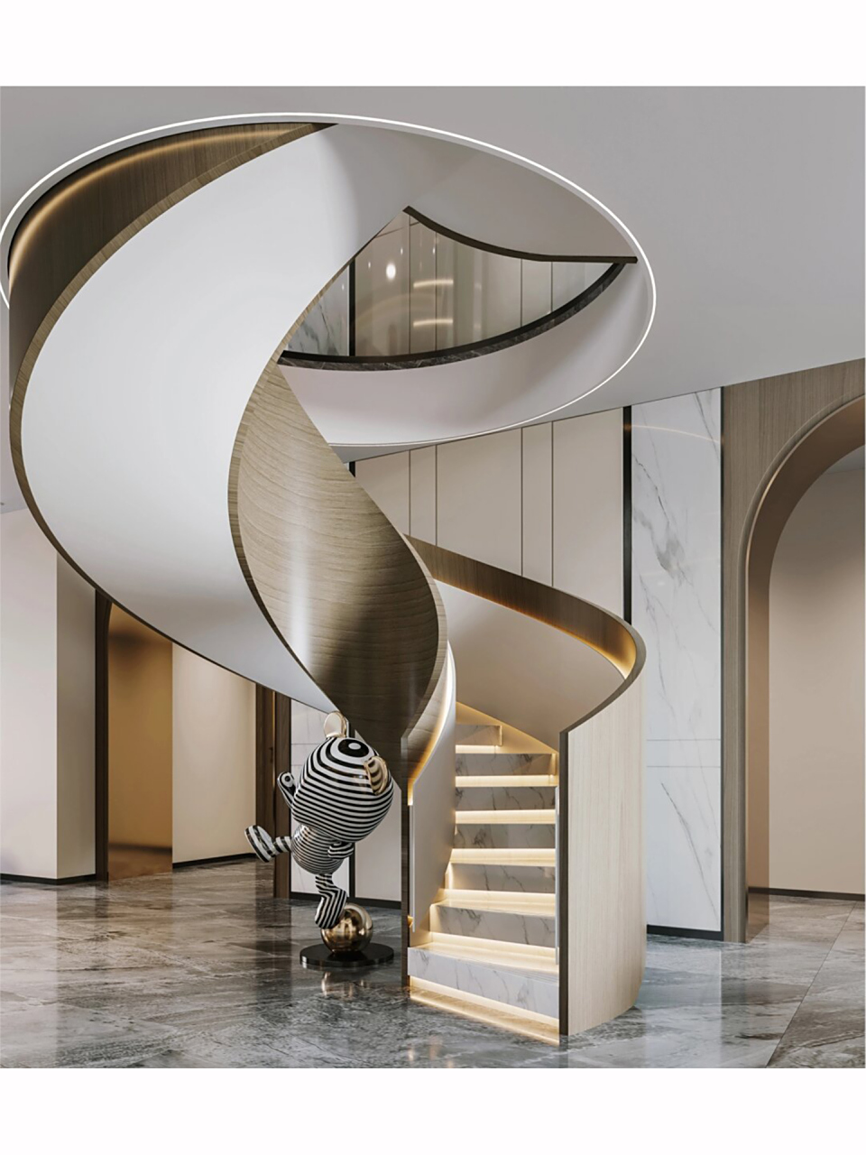 整个家我zui喜欢这个旋转楼梯!