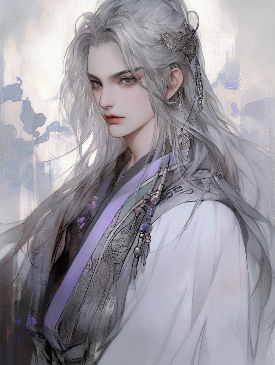 古风美男帅哥头像插画壁纸 古.@涵雅会拿图的动态