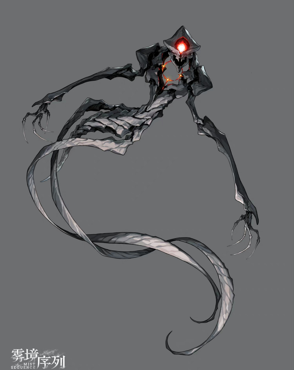 一组游戏《雾境序列》怪物和反派角色设计欣赏,突出了生化融合的风格