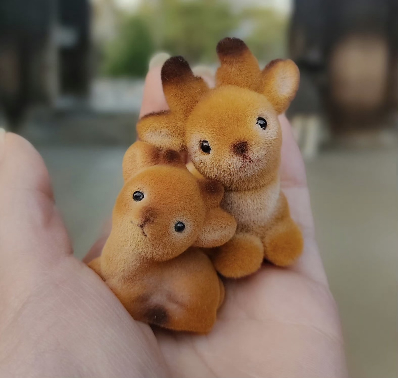 毛茸茸的小鹿玩偶