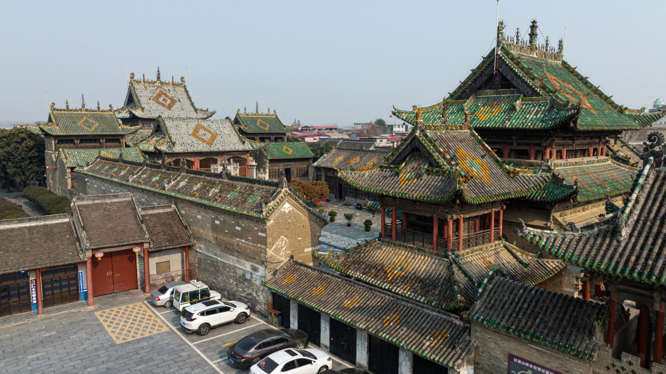 全国最漂亮的山陕会馆,在河南 河南社旗县山陕会馆航拍,这应该是全国