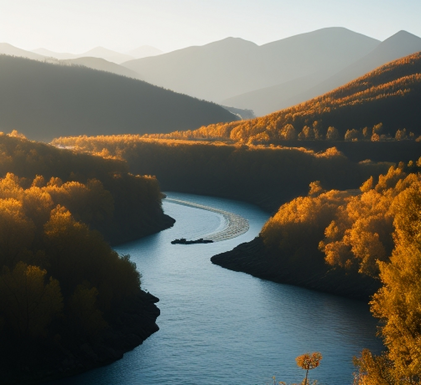 阳光高山河流图片图片