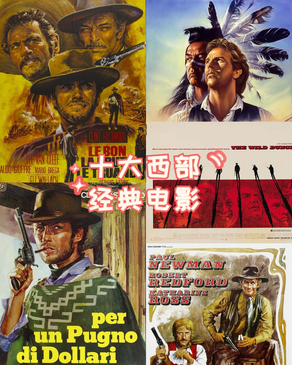 今天,我要向你们推荐十部经典的西部电影,带你们领略西部的风情和魅力