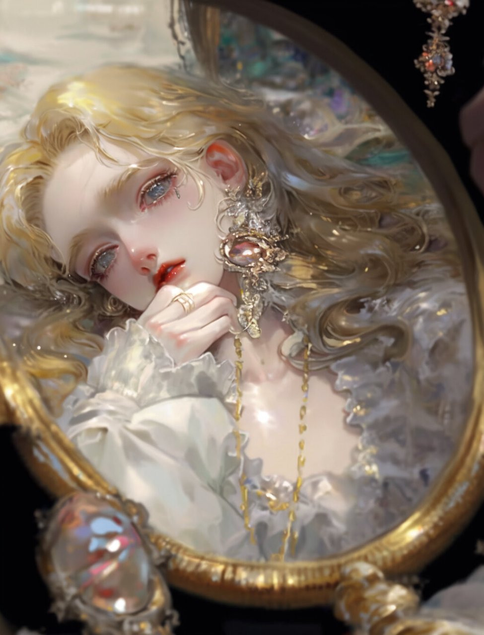 【西幻狂想】镜中玫瑰  在一个充满神秘与幻想的西方世界里,有一面被