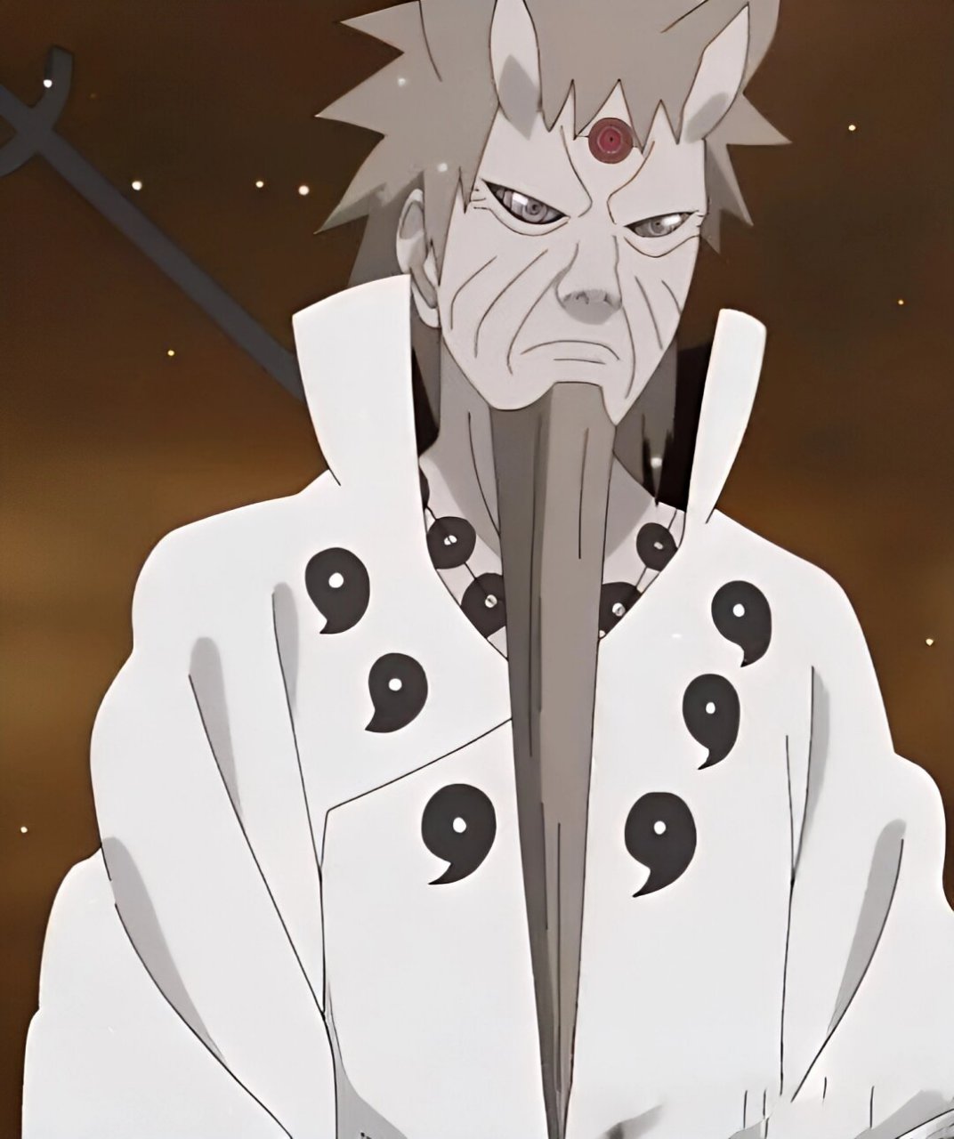 忍宗的开山祖师,被世人尊称为"六道仙人"  大筒木羽衣,又名六道仙人