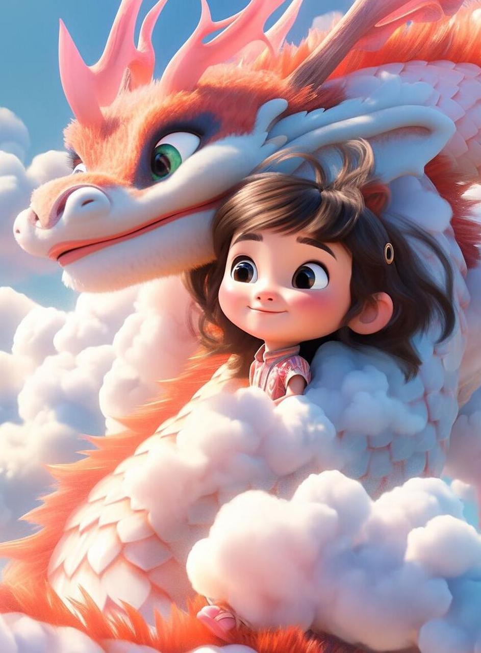 龙宝可爱又聪明,小龙女美丽又勇敢.