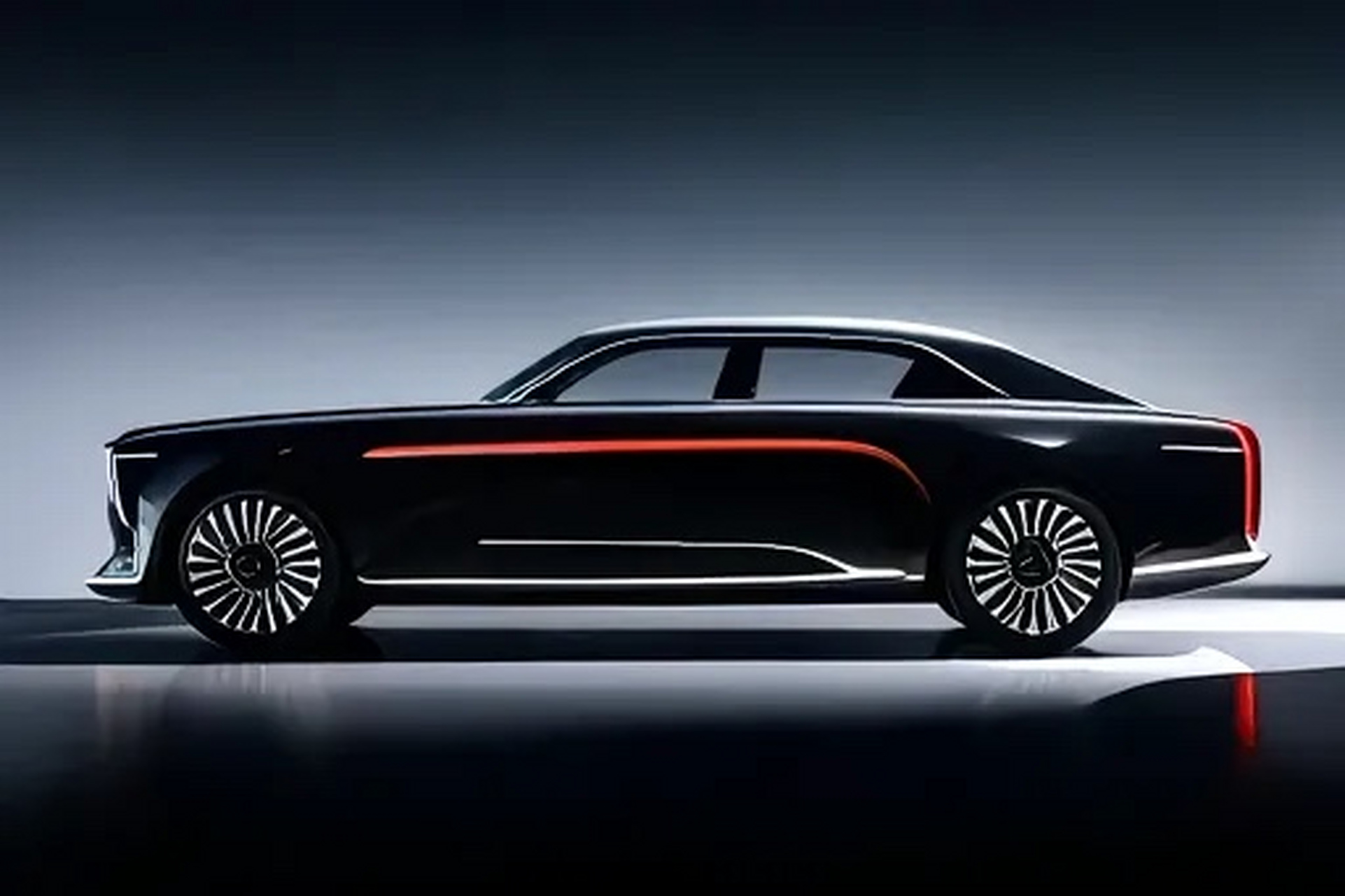 红旗新款顶级概念车,这侧面颜值如何?