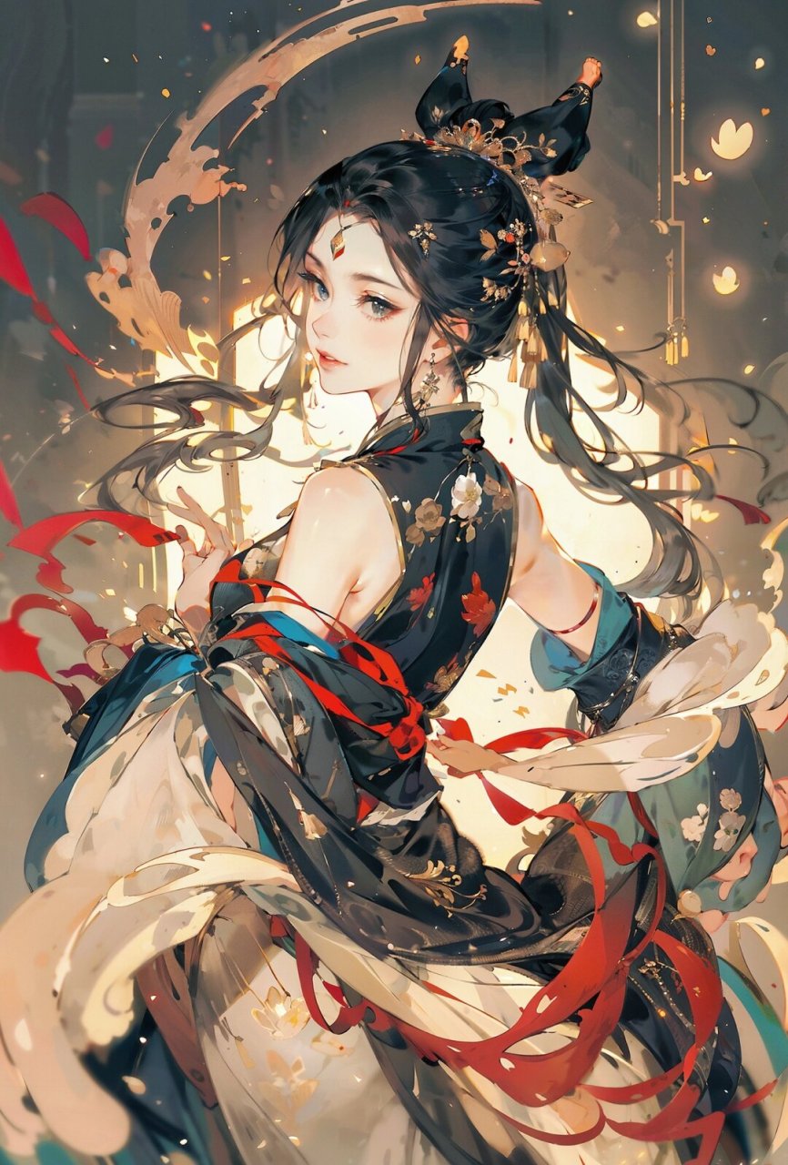 古风国风插画  当我们谈论古风插画时,我们是在谈论那些充满古典韵味