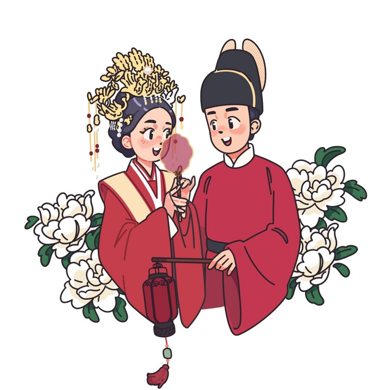 通过一步步的小练习,从基础开始,你也能画出属于自己的美丽中式婚礼