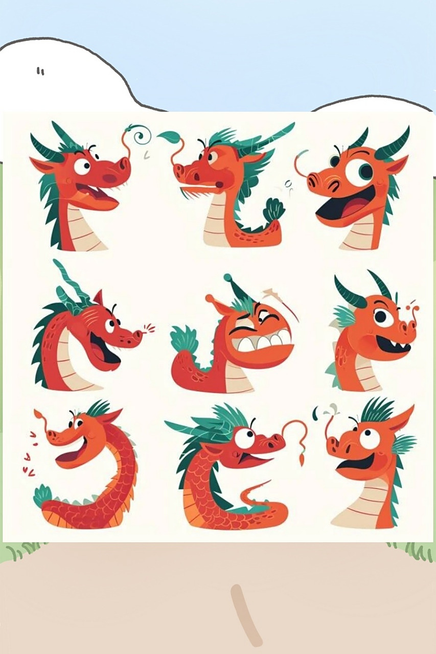 midjourney 轻松搞定ai龙年表情包