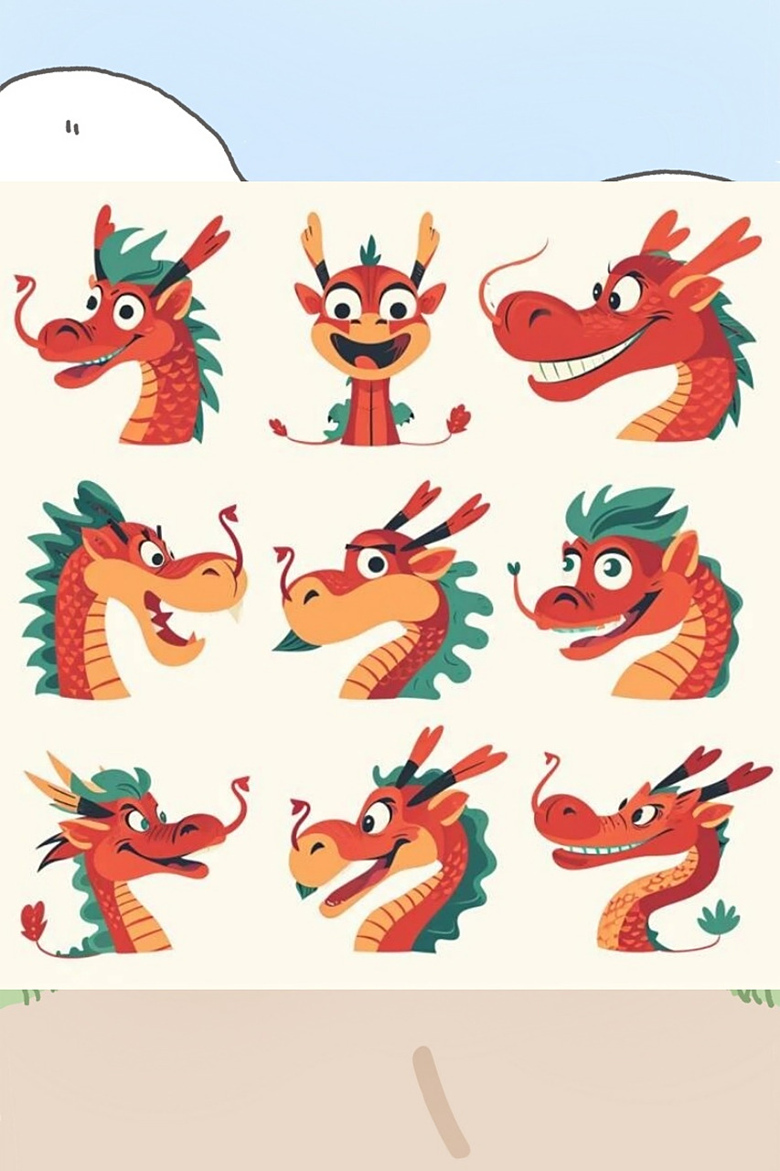 midjourney 轻松搞定ai龙年表情包