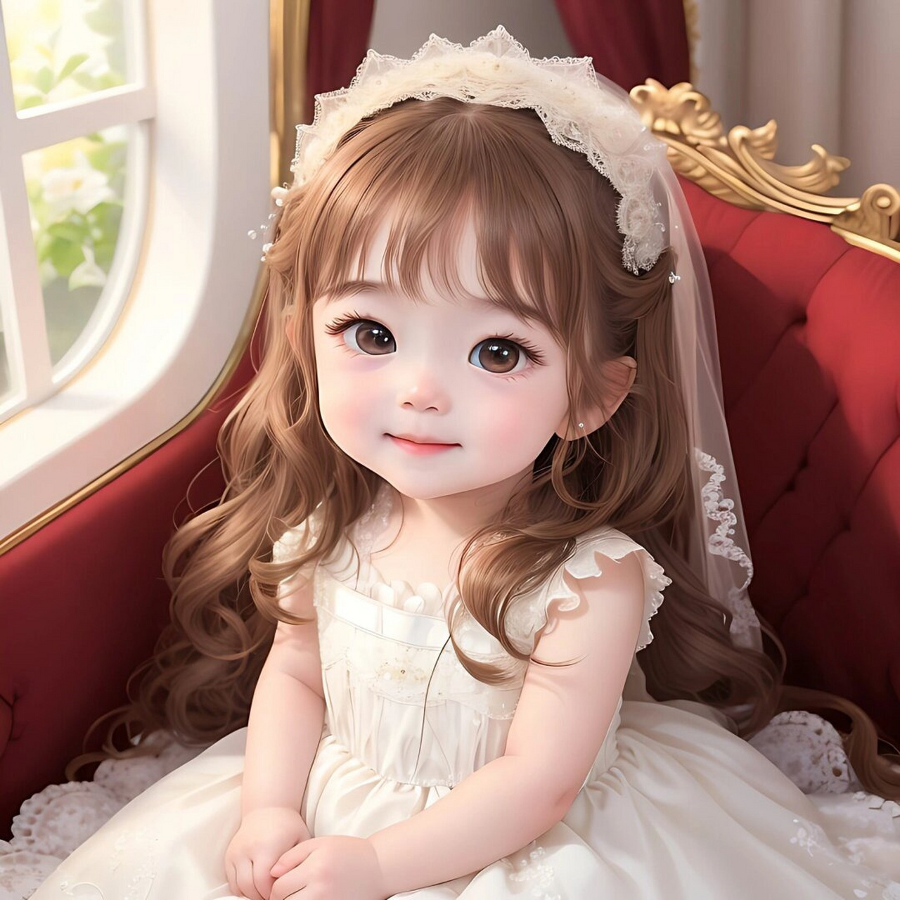 小公主头像驾到!这么可爱,不换一个吗?  你们喜欢吗!