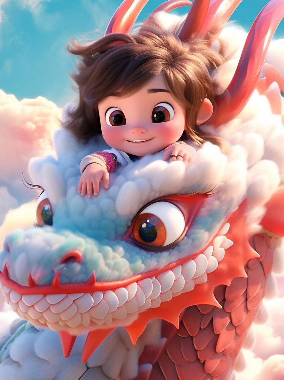 龙宝可爱又聪明,小龙女美丽又勇敢.