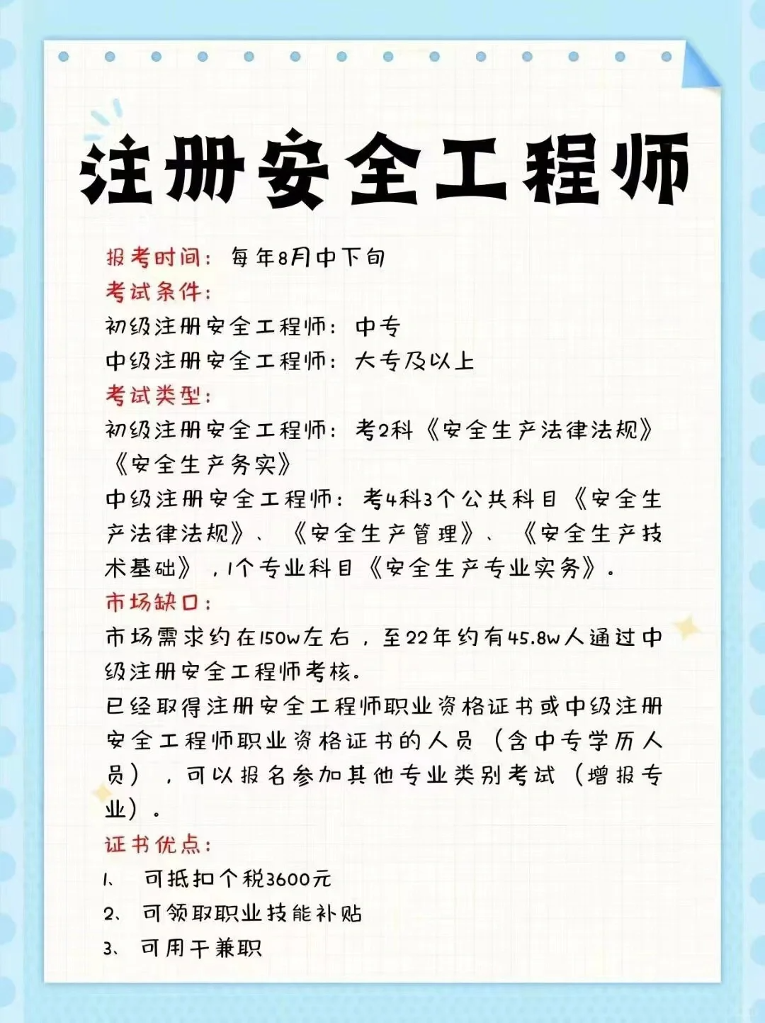 注册安全工程师报考条件及科目