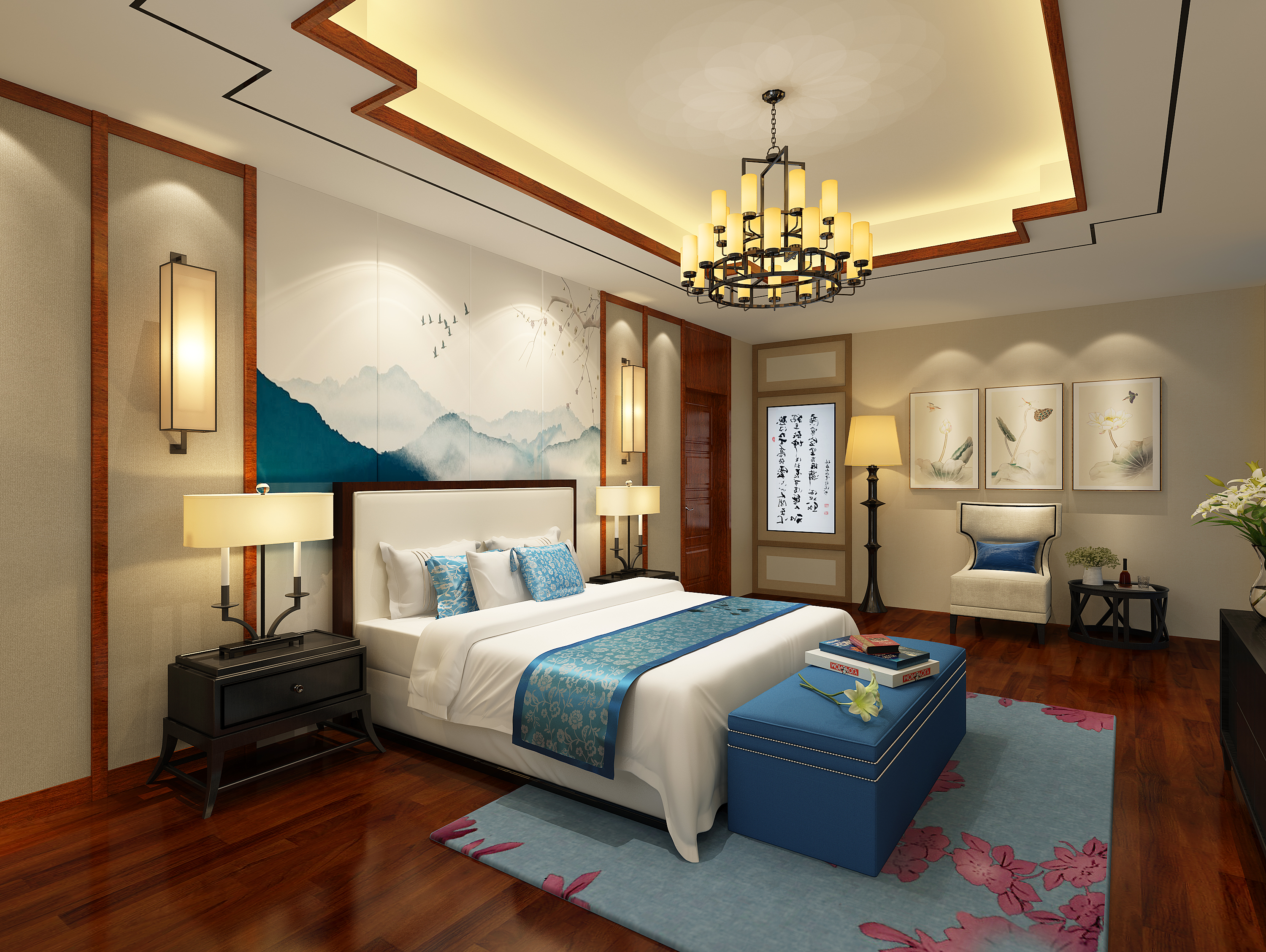 碧桂园大连现代中式风格别墅设计装修项目,致力于打造一处融合传统与