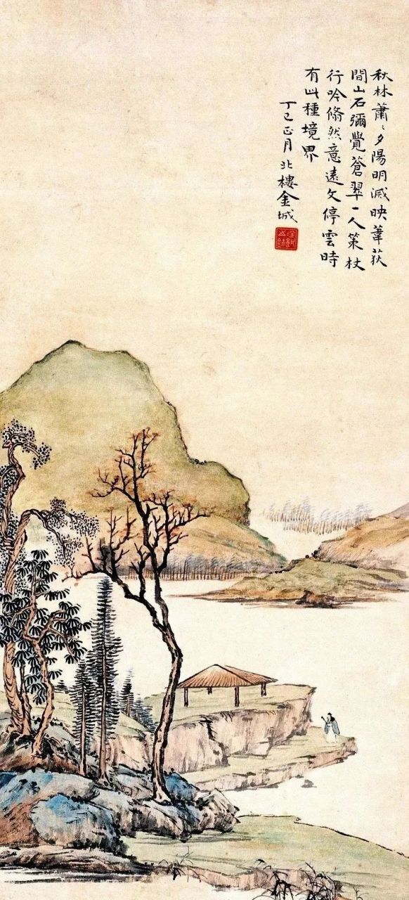 ,即金城,近代赫赫有名的大画家,清末民初画坛之