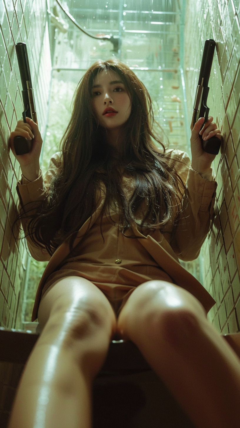 壁纸分享,这么酷飒的美女杀手,你心动了吗
